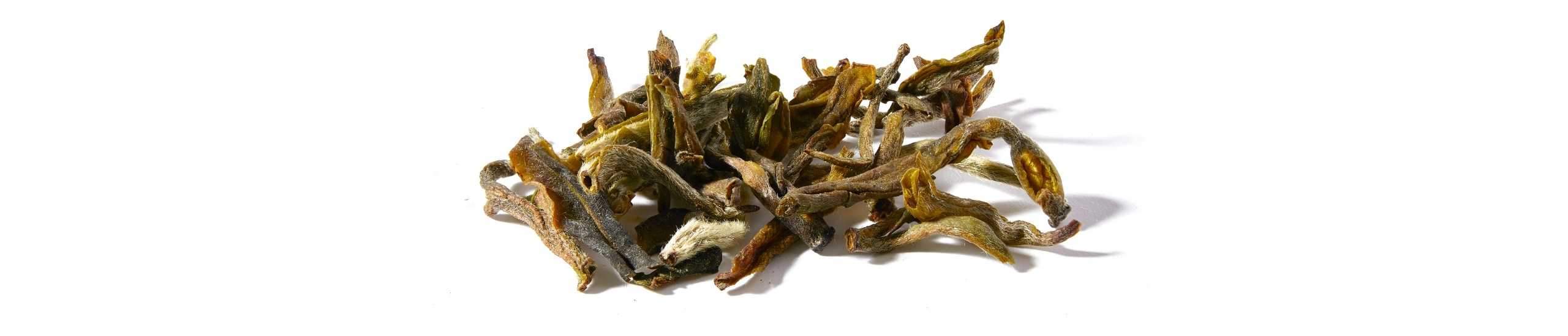 A collection of Darjeeling Margaret's Hope loose leaf tea leaves from India