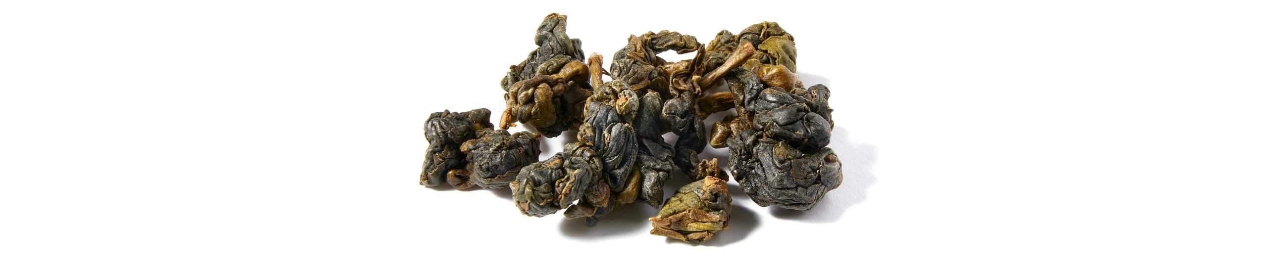 A collection of Taiwanese Ali Shan Oolong tea leaves