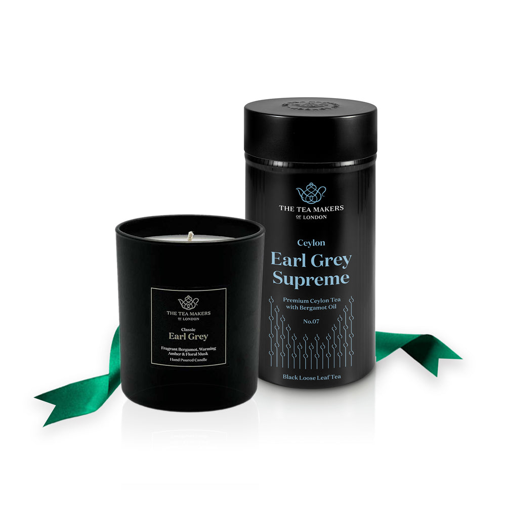 Supreme Earl Grey caddy 125g with Earl Grey Jar Candle