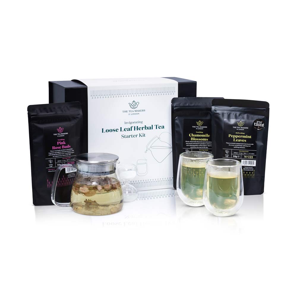 Herbal Tea Gift Set Premium Loose Leaf Tea & Teaware Tea Gifts