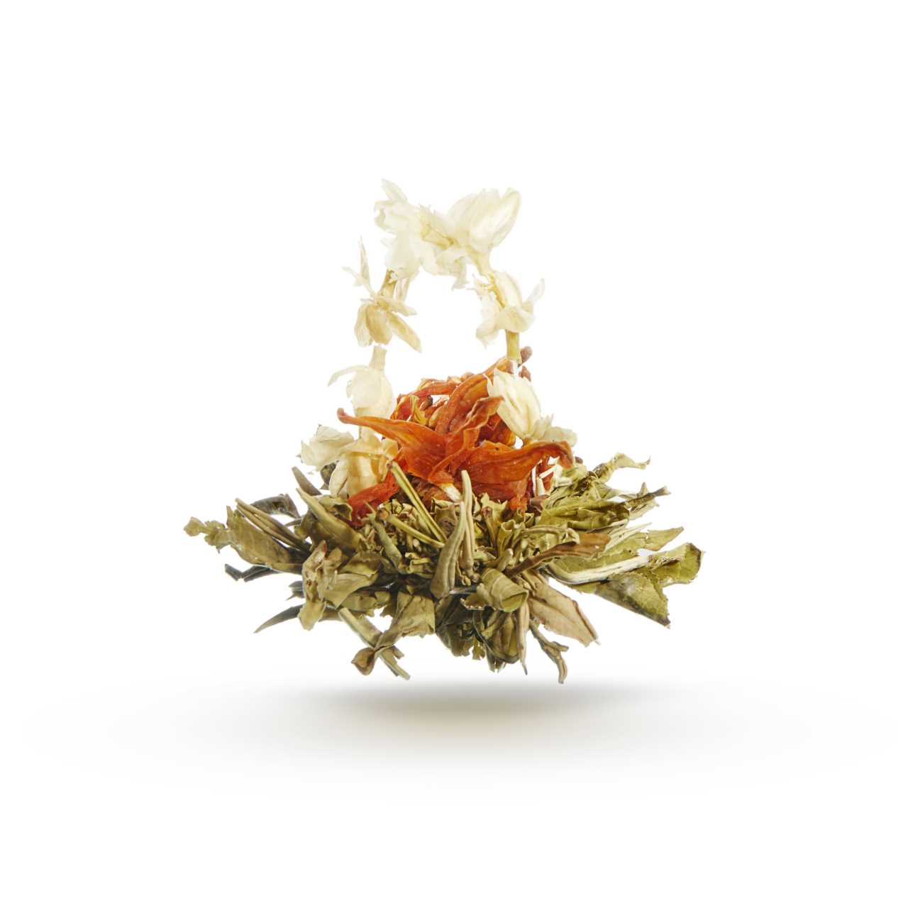Jasmine Basket Flowering Tea brewed shape