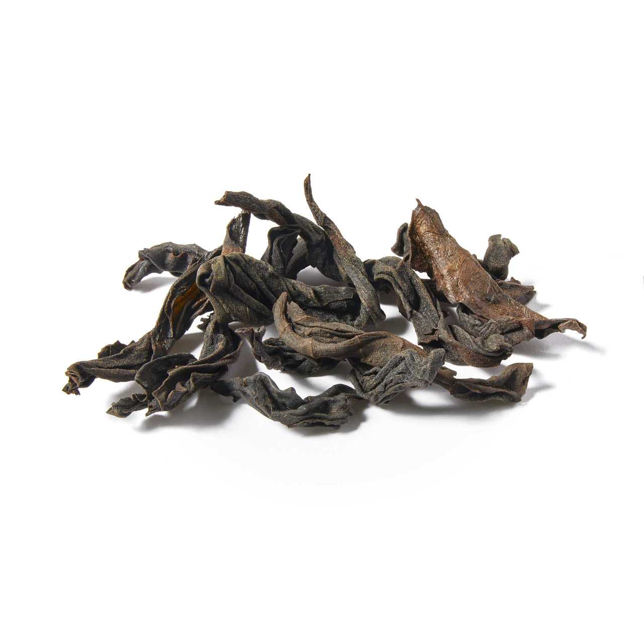 A macro pile of Wuyi Shui Xian Loose Leaf Tea