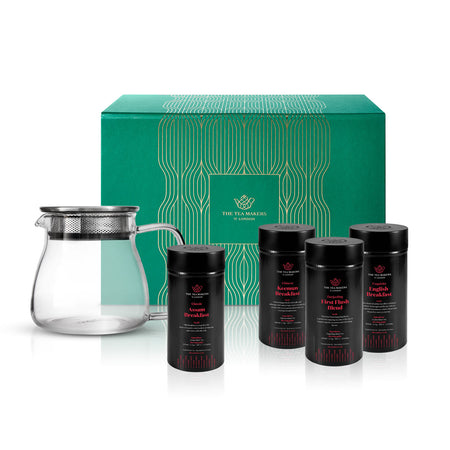 The Tea Makers of London Easy Glass Teapot & Tea Gift