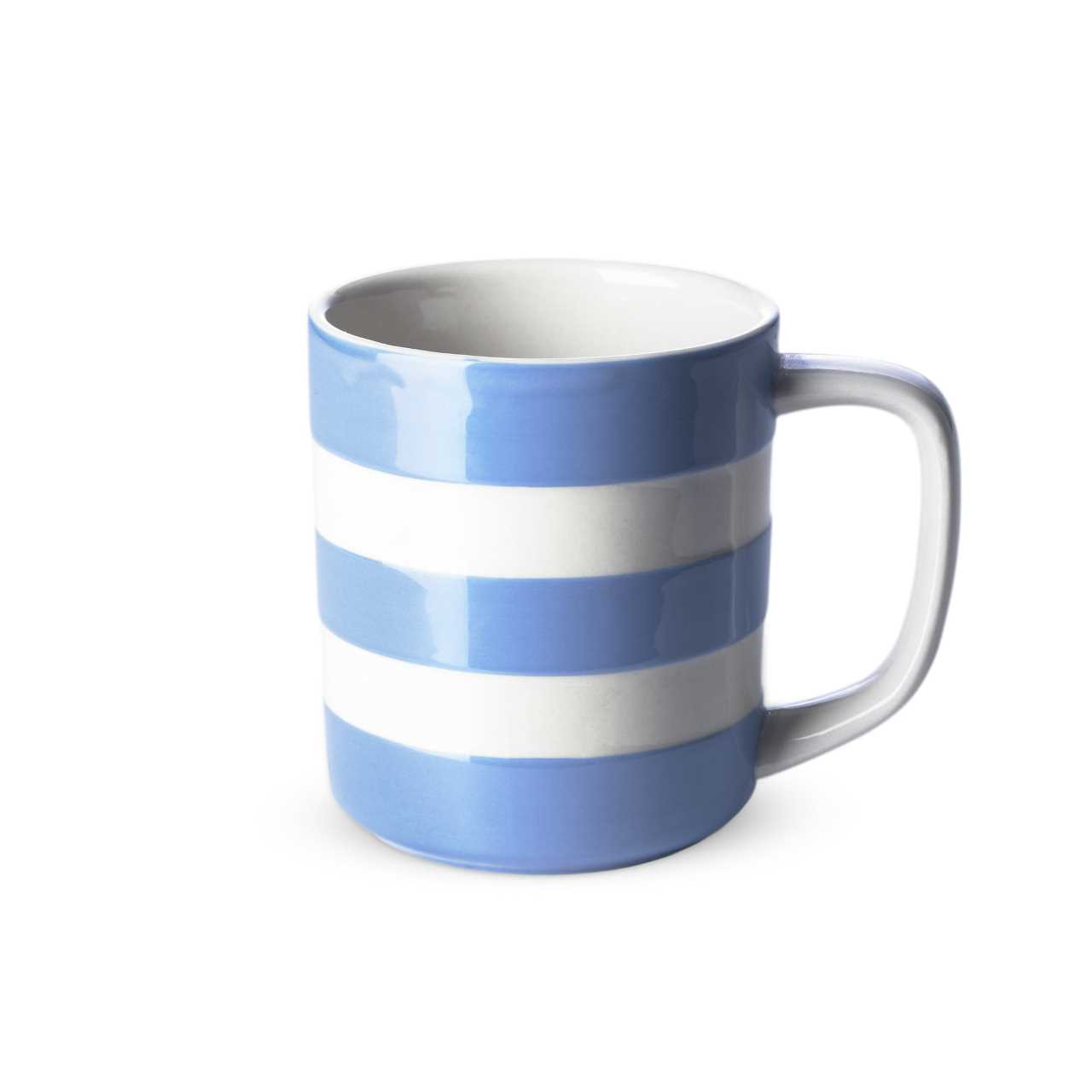 Cornishware Pottery Mug in blue stripes