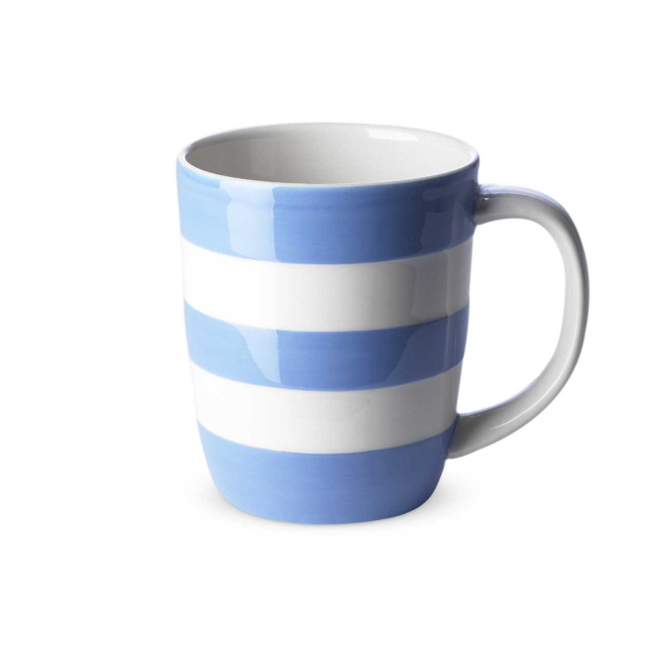 Cornishware Pottery Mug in blue stripes