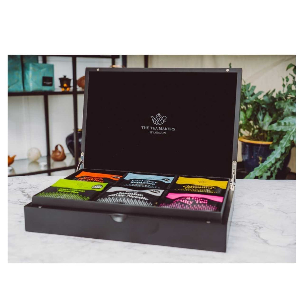 Premium Wooden Tea Envelope Display Box - Luxury Loose Leaf Tea