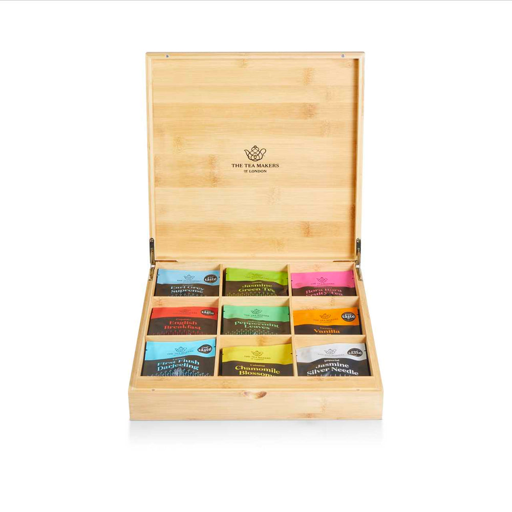 Premium Wooden Tea Envelope Display Box - Luxury Loose Leaf Tea