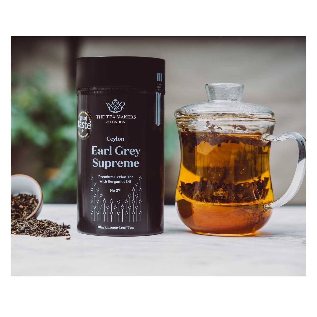 Infuser Mug Gift For One with Earl Grey Caddy