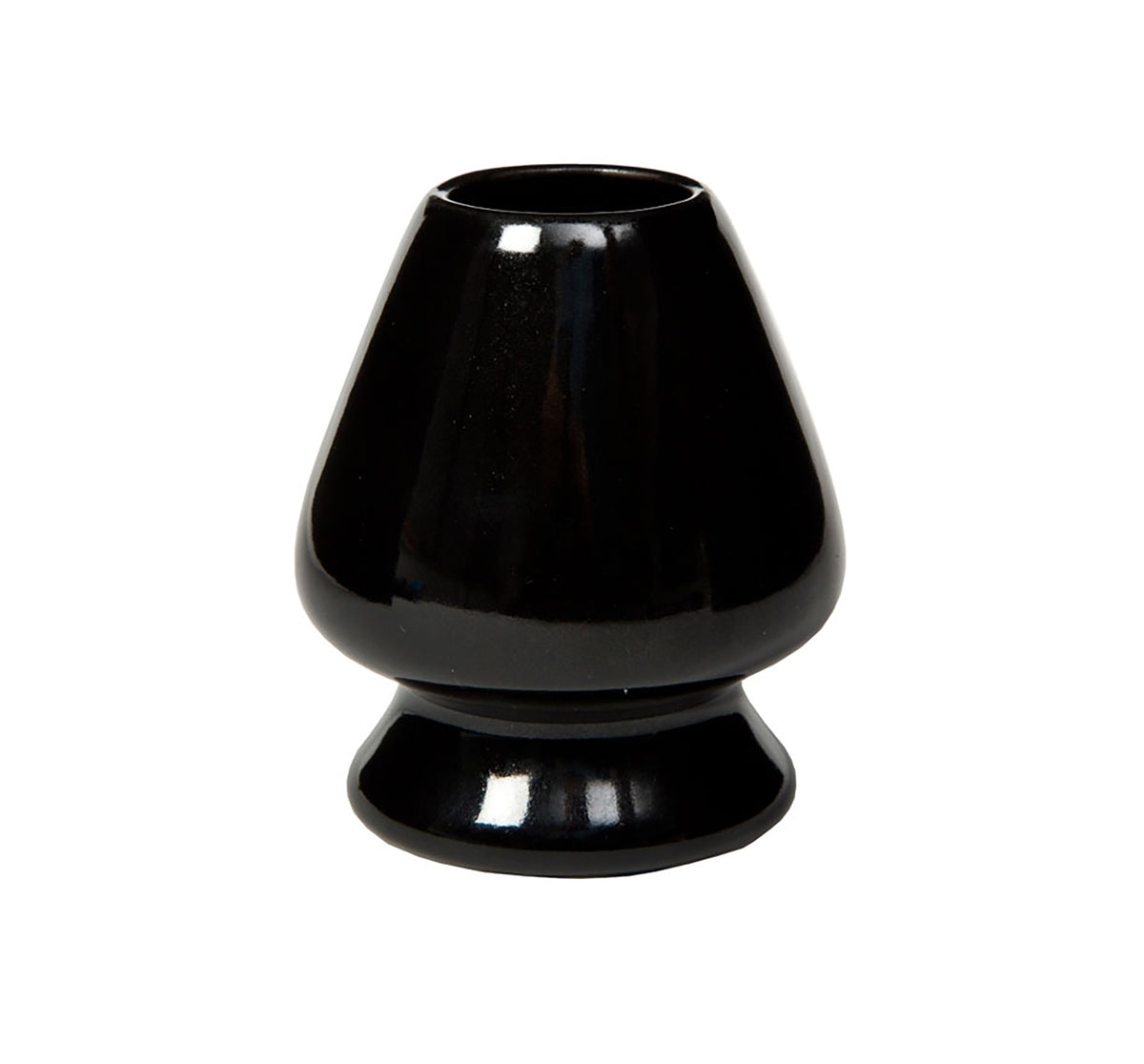 Black Ceramic Matcha Whisk Holder for Bamboo Whisk Tea Accessories