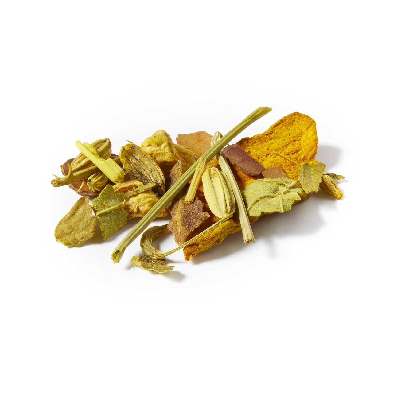 A macro pile of Turmeric Spice Loose Leaf Tea