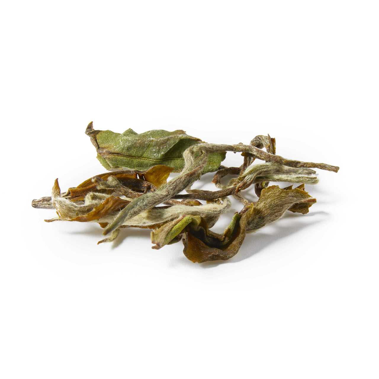 A macro pile of Glenburn White Moonshine Darjeeling First Flush Loose Leaf tea