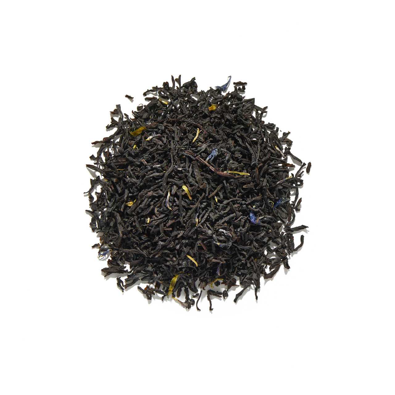 Supreme Earl Grey Loose Leaf Tea arranged in a circle
