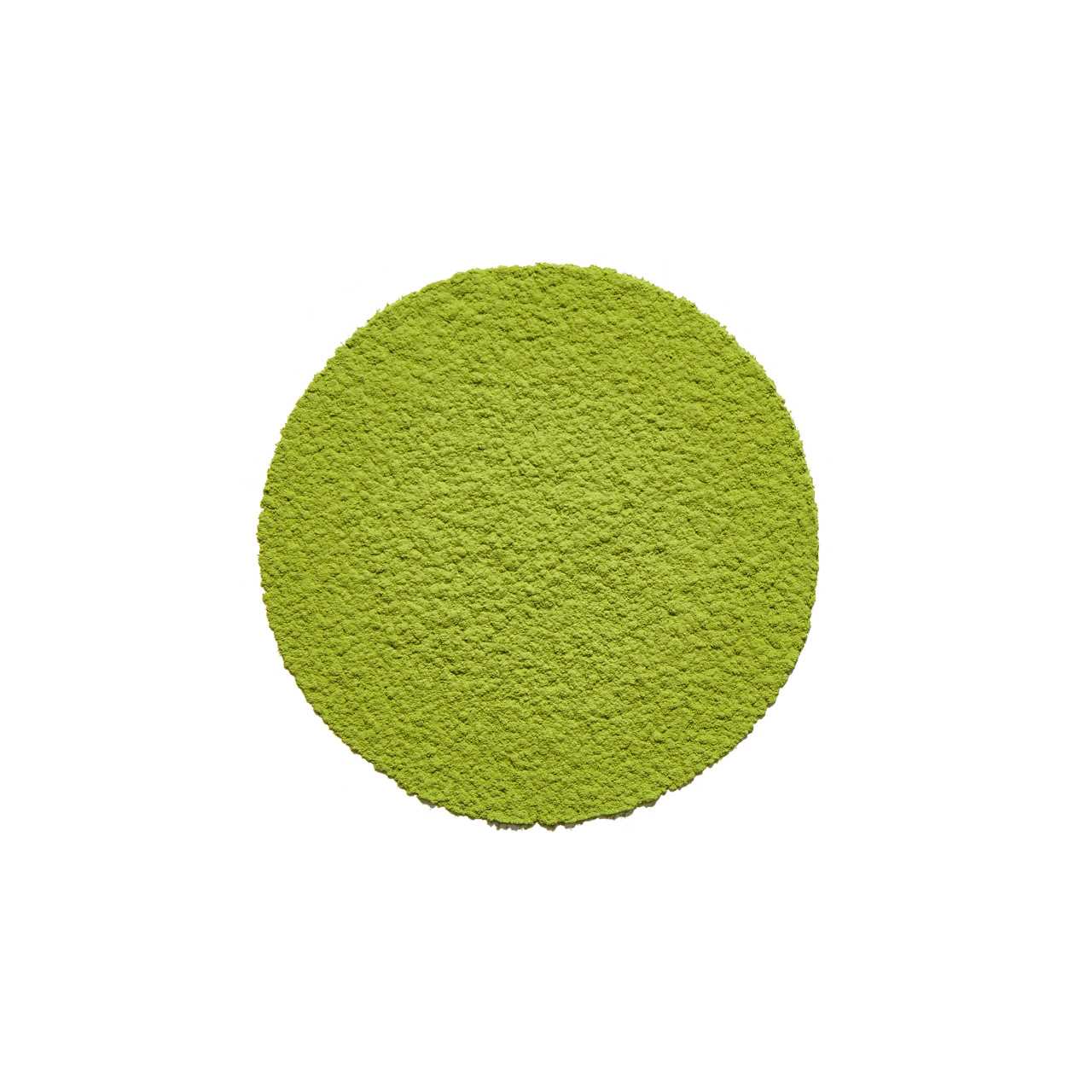 Organic Premium Matcha Powder arranged in a circle