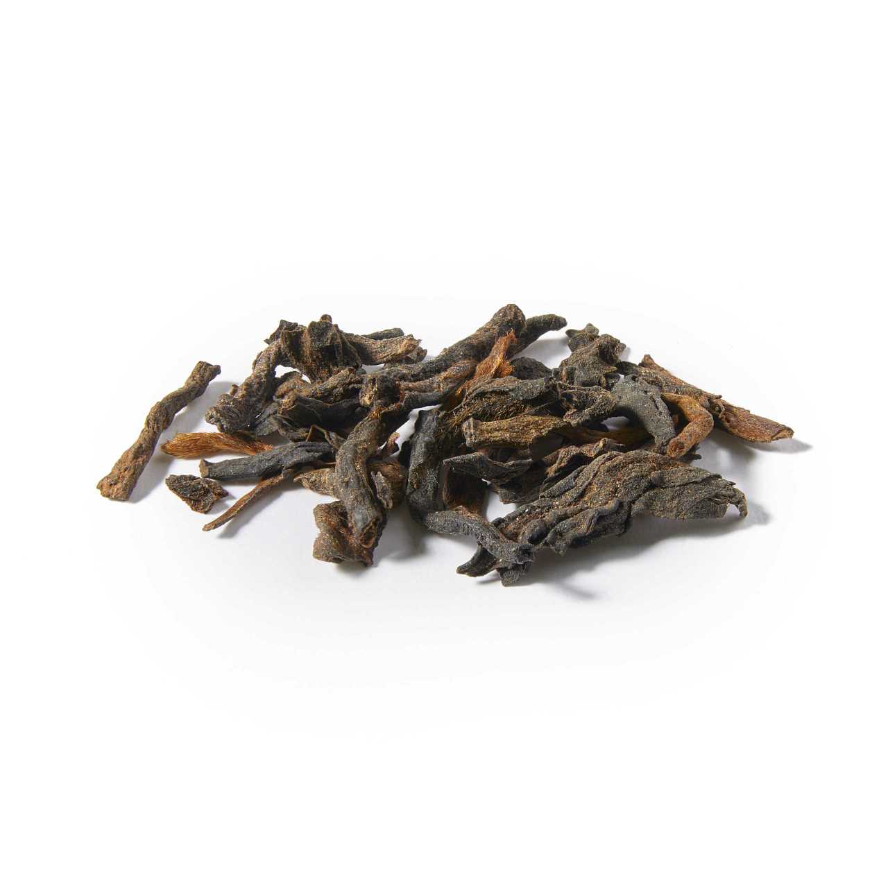 A macro pile of Yunnan Pu-Erh Loose Leaf Tea