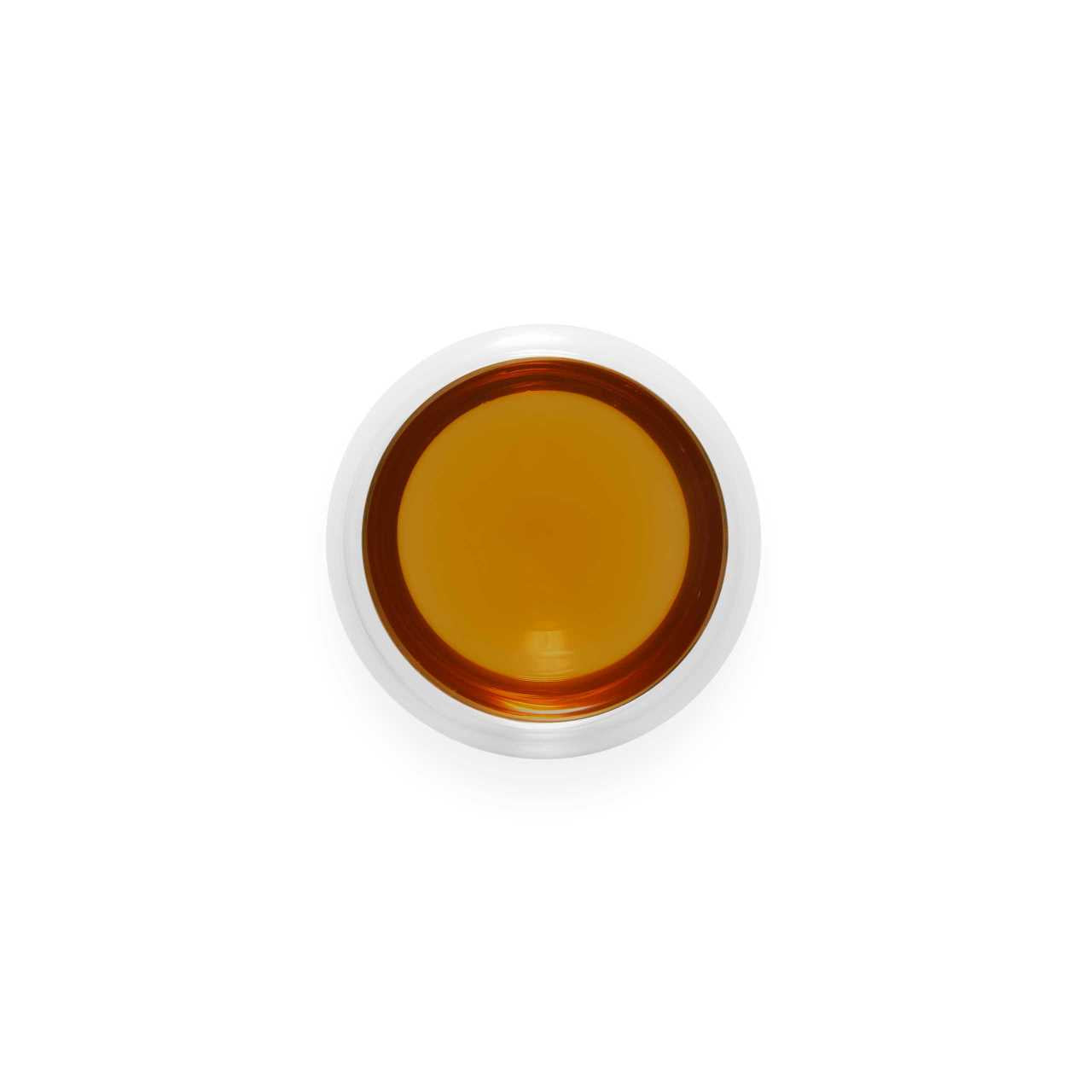Lincang Ripe Pu-Erh Loose Leaf tea infusion in a glass cup