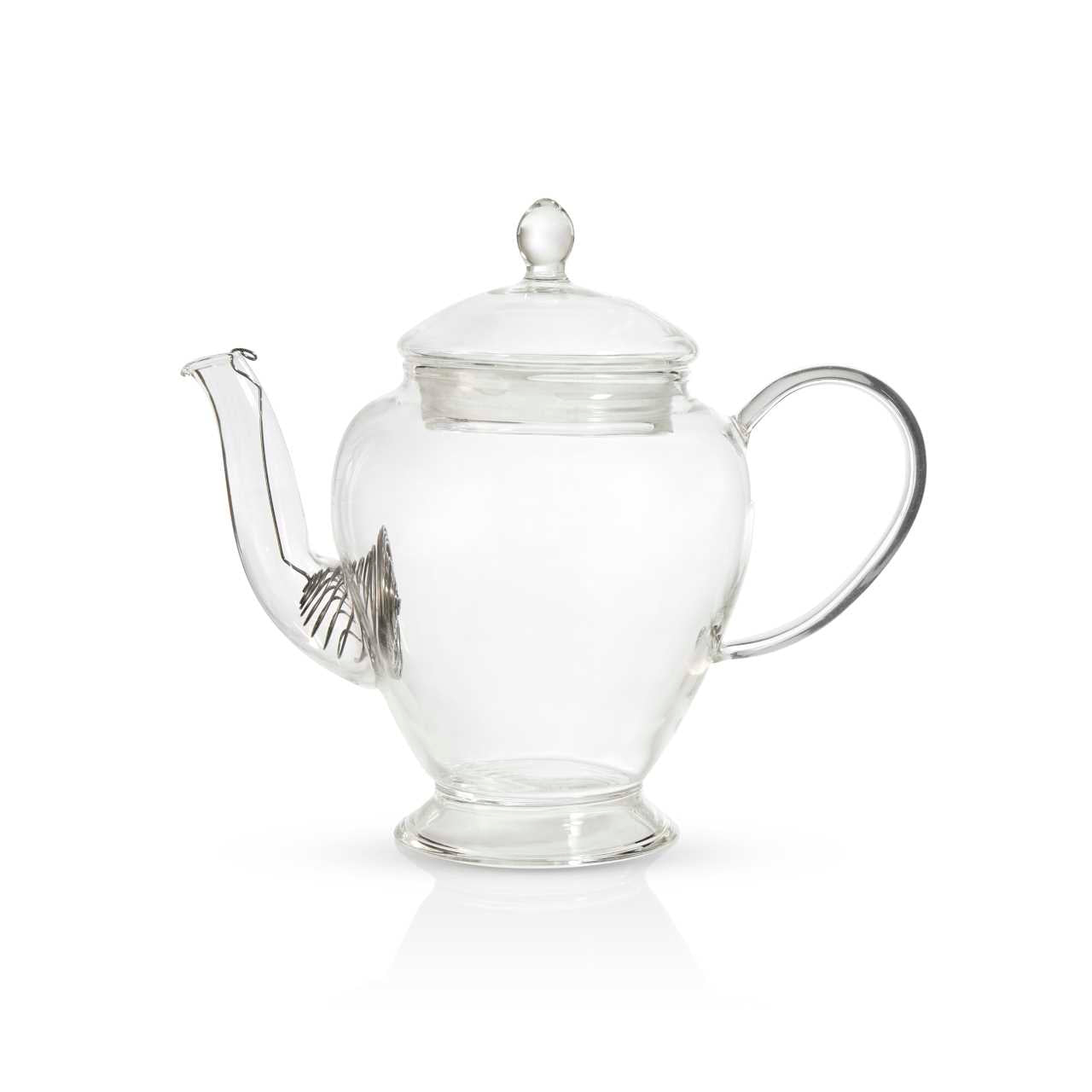 Empty Classic Glass Teapot With Coil Infuser - 450ml