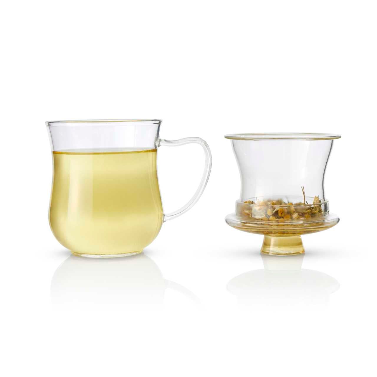 Glass Infuser Mug For Loose Leaf Tea 300ml