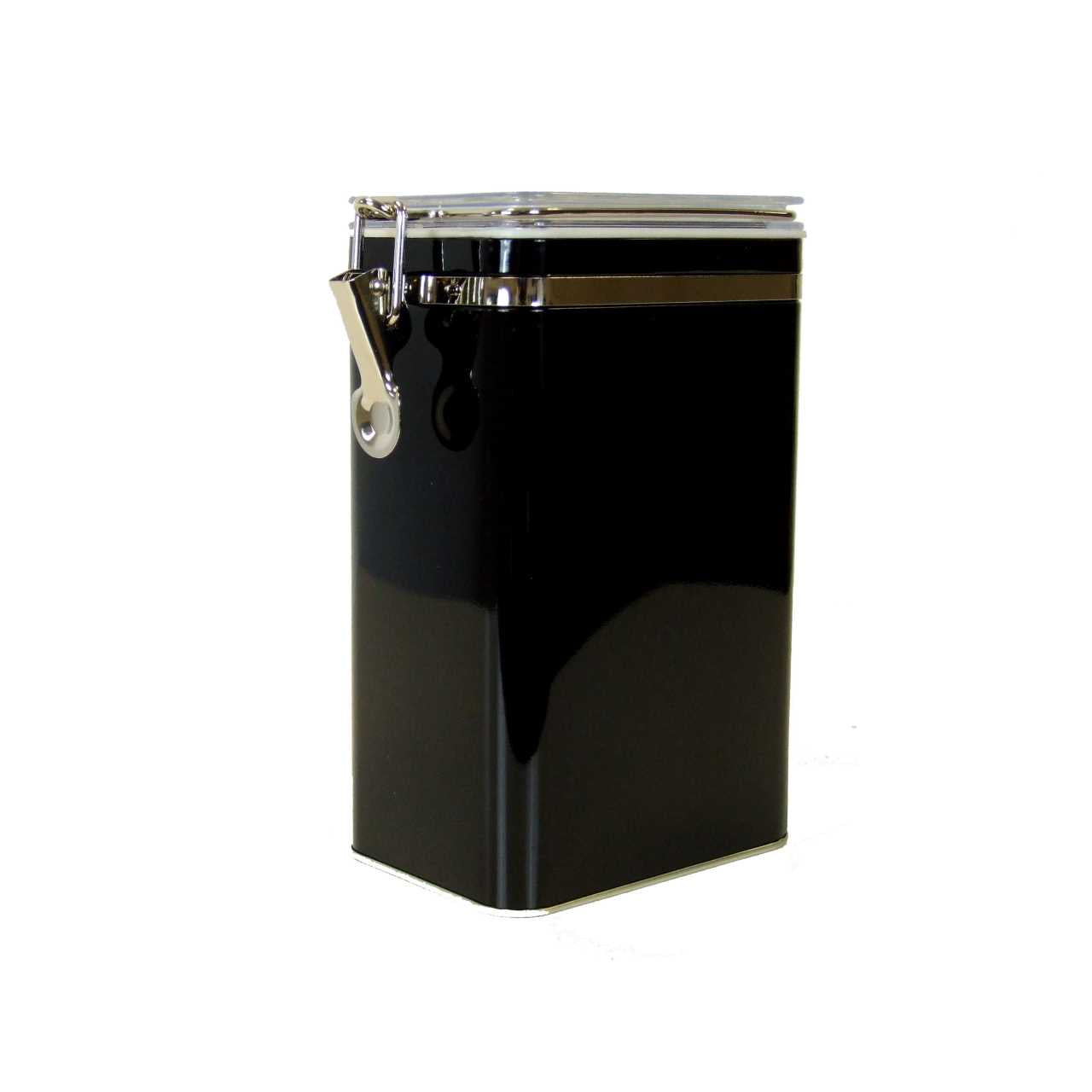 A side view of Black Tea Storage Tin 500g Capacity